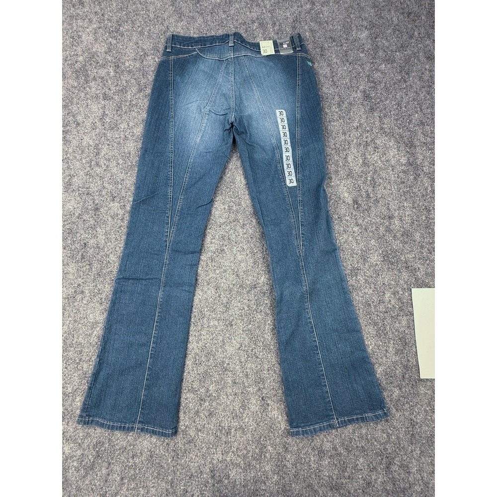 Azzure Love Life Denim Women Flare Jeans Panna Blue Seam Detail L3148 Size 30 - Picture 2 of 12